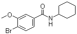 structure of CAS# 1072944-40-1, 4-Bromo-N-cyclohexyl-3-methoxybenzamide