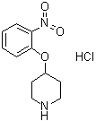 结构式 CAS# 1072944-49-0, 4-(2-硝基苯氧基)哌啶盐酸盐