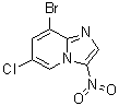 structure of CAS# 1072944-56-9, 8-Bromo-6-chloro-3-nitroimidazo[1,2-a]pyridine