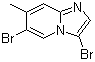 structure of CAS# 1072944-65-0, 3,6-Dibromo-7-methylimidazo[1,2-a]pyridine