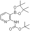 structure of CAS# 1072944-99-0, 2-(N-Boc-amino)pyridine-3-boronic acid pinacol ester;2-(tert-Butoxycarbonylamino)pyridine-3-boronic acid pinacol ester
