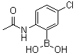 结构式 CAS# 1072945-85-7, [2-(乙酰氨基)-5-氯苯基]硼酸