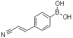 结构式 CAS# 1072946-14-5, [4-[(1E)-2-氰基乙烯基]苯基]硼酸
