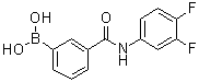 structure of CAS# 1072946-15-6, [3-[[(3,4-Difluorophenyl)amino]carbonyl]phenyl]boronic acid