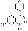 结构式 CAS# 1072946-43-0, [5-氯-2-(4-吗啉基羰基)苯基]硼酸
