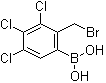 structure of CAS# 1072946-53-2, [2-(Bromomethyl)-3,4,5-trichlorophenyl]boronic acid