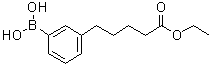structure of CAS# 1072946-57-6, 3-Boronobenzenepentanoic acid 1-ethyl ester