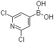 结构式 CAS# 1072951-54-2, 2,6-二氯吡啶-4-硼酸