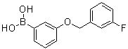 结构式 CAS# 1072951-62-2, [3-[(3-氟苄基)氧基]苯基]硼酸