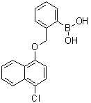 结构式 CAS# 1072951-65-5, [2-[[(4-氯-1-萘基)氧基]甲基]苯基]硼酸