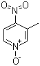 结构式 CAS# 1074-98-2, 3-甲基-4-硝基吡啶-N-氧化物