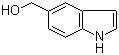 吲哚-5-甲醇分子结构 (CAS 1075-25-8)