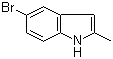 结构式 CAS# 1075-34-9, 5-溴-2-甲基吲哚