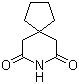 structure of CAS# 1075-89-4, 3,3-Tetramethyleneglutarimide;8-Azaspiro[4,5]decane-7,9-dione