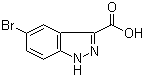 5-Bromo-1H-indazole-3-carboxylic acid molecular structure (CAS 1077-94-7)
