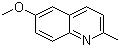 structure of CAS# 1078-28-0, 6-Methoxyquinaldine;6-Methoxy-2-methylquinoline
