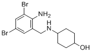 structure of CAS# 107814-37-9, Ambroxol;4-[(2-amino-3,5-dibromophenyl)methylamino]cyclohexan-1-ol