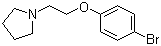 N-[2-(4-Bromophenoxy)ethyl]pyrrolidine molecular structure (CAS 1081-73-8)