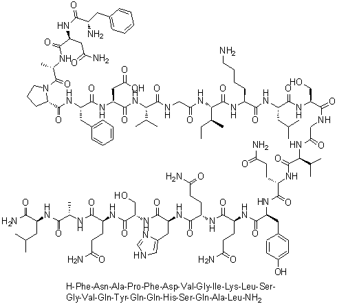 结构式 CAS# 1081110-72-6, Obestatin (human)