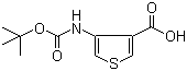 结构式 CAS# 108180-63-8, 4-叔丁氧羰基氨基-3-噻吩甲酸