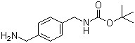 structure of CAS# 108468-00-4, 1-(N-Boc-aminomethyl)-4-(aminomethyl)benzene;tert-Butyl N-[4-(aminomethyl)benzyl]carbamate
