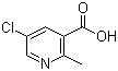 structure of CAS# 1092286-30-0, 5-Chloro-2-methyl-3-pyridinecarboxylic acid;5-Chloro-2-methylnicotinic acid