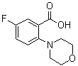 5-Fluoro-2-(4-morpholinyl)benzoic acid molecular structure (CAS 1096880-75-9)