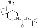 结构式 CAS# 1100748-84-2, 1-氨基-7-氮杂螺[3.5]壬烷-7-羧酸叔丁酯