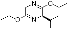 structure of CAS# 110117-71-0, (R)-2,5-Dihydro-3,6-diethoxy-2-isopropylpyrazine
