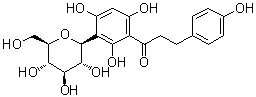 structure of CAS# 11023-94-2, 1-(3-beta-D-Glucopyranosyl-2,4,6-trihydroxyphenyl)-3-(4-hydroxyphenyl)-1-propanone;Nothofagin