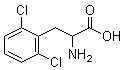 结构式 CAS# 110300-03-3, 2,6-二氯-DL-苯丙氨酸