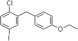 structure of CAS# 1103738-29-9, 1-Chloro-2-[(4-ethoxyphenyl)methyl]-4-iodobenzene