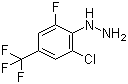 structure of CAS# 110499-66-6, 2-Chloro-6-fluoro-4-(trifluoromethyl)phenylhydrazine
