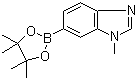structure of CAS# 1107627-01-9, 1-Methyl-1H-benzimidazole-6-boronic acid pinacol ester;1-Methyl-6-(4,4,5,5-tetramethyl-1,3,2-dioxaborolan-2-yl)-1H-benzimidazole