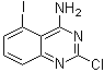 结构式 CAS# 1107694-85-8, 2-氯-5-碘-4-喹唑啉胺