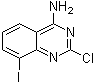结构式 CAS# 1107694-87-0, 2-氯-8-碘-4-喹唑啉胺
