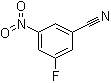结构式 CAS# 110882-60-5, 3-氟-5-硝基苯甲腈