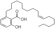 structure of CAS# 111047-30-4, Ginkgolic acid 17:1;6-[10-(Z)-Heptadecenyl]salicylic acid; Ginkgolic acid II