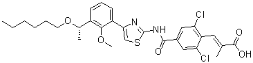 结构式 CAS# 1110766-97-6, Lusutrombopag