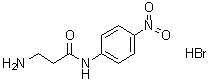 3-氨基-N-(4-硝基苯基)丙酰胺单氢溴酸盐分子结构 (CAS 111196-17-9)