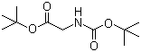结构式 CAS# 111652-20-1, N-叔丁氧羰基甘氨酸叔丁酯