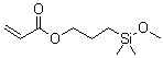 structure of CAS# 111918-90-2, 3-(Acryloyloxy)propyldimethylmethoxysilane;SIA 0190; SIA 0190.0