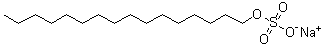 Sodium n-hexadecyl sulfate molecular structure (CAS 1120-01-0)