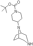 结构式 CAS# 1120214-86-9, 4-(3,8-二氮杂双环[3.2.1]辛-8-基)-1-哌啶羧酸叔丁酯