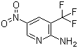 结构式 CAS# 1121056-94-7, 5-硝基-3-(三氟甲基)吡啶-2-胺