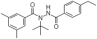 structure of CAS# 112410-23-8, Tebufenozide;3,5-Dimethylbenzoic acid 1-(1,1-dimethylethyl)-2-(4-ethylbenzoyl)hydrazide