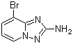结构式 CAS# 1124382-72-4, 8-溴-[1,2,4]三唑并[1,5-a]吡啶-2-胺