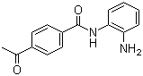 结构式 CAS# 112522-64-2, 4-乙酰氨基-N-(2'-氨基苯基)-苯甲酰胺
