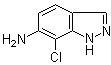 structure of CAS# 112635-08-2, 6-Amino-7-chloroindazole;7-Chloro-1H-indazol-6-amine