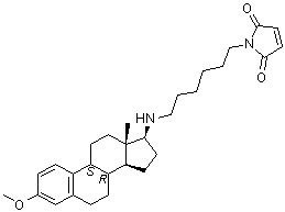 structure of CAS# 112648-68-7, U 73122;1-[6-[[(17beta)-3-Methoxyestra-1,3,5(10)-trien-17-yl]amino]hexyl]-1H-pyrrole-2,5-dione